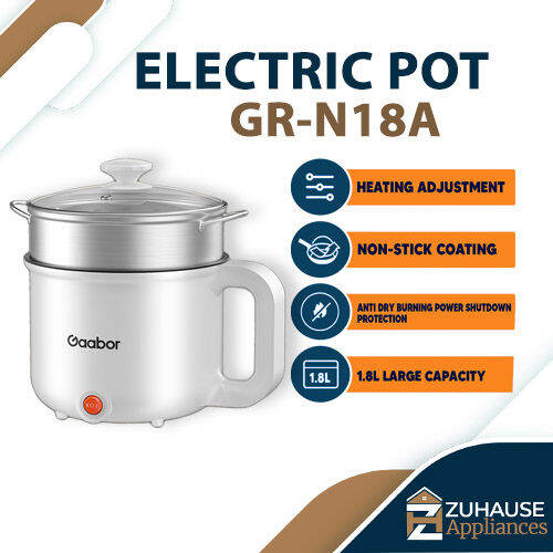 Gaabor Mini Rice Cooker Electric Pot 1 8L Multi Function Cooker Non