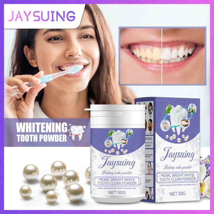 Jaysuing Baking Soda Tooth Powder Teeth Whitening Yellow Tartar Removal