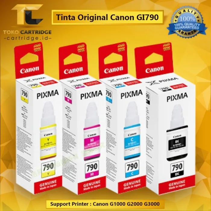 Tinta Canon GI790 GI 790 GI 790 Original Printer G1000 G2000 G3000