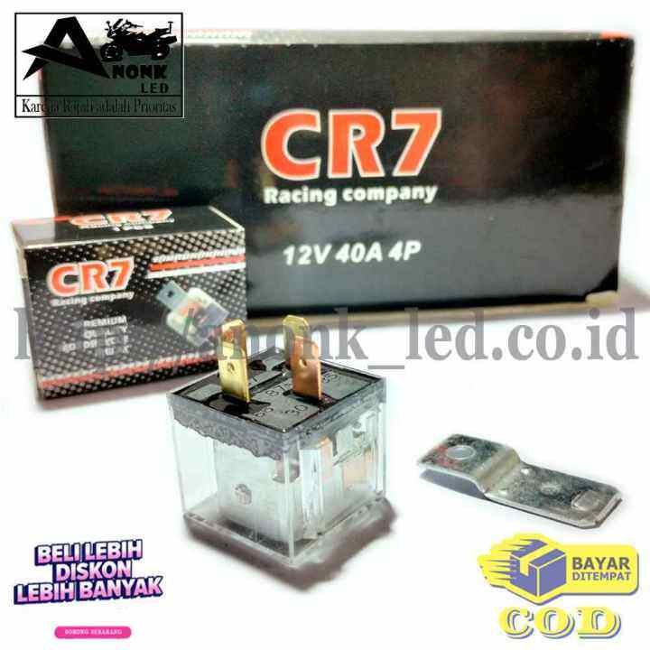 Relay Rile Transparan Kaki Ampere Rilay Klakson Lampu Motor Mobil