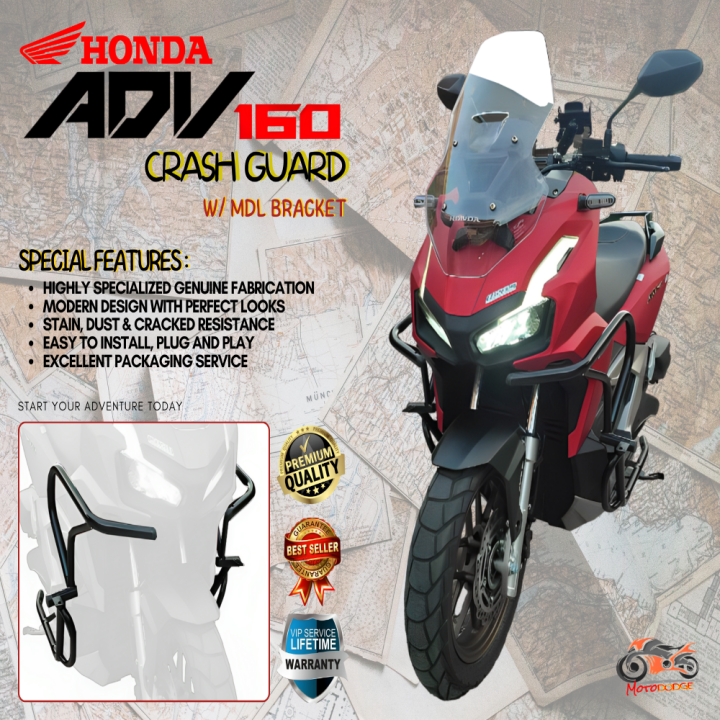 Honda Adv Motododge Super Heavy Duty Half Crash Guard Powder