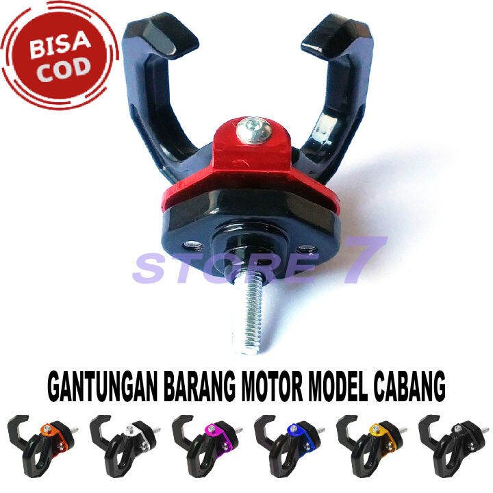 Gantungan Barang Motor Matic Model Cabang Bahan Full Besi Otomotif