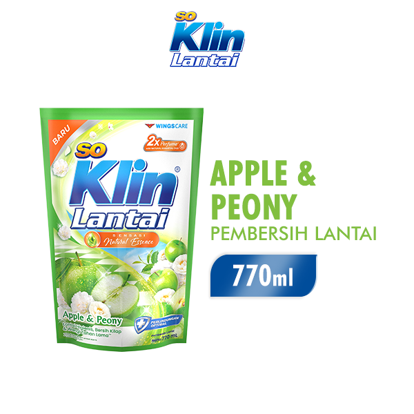 SOKLIN Pembersih Lantai Fruity Apple 770ML Lazada Indonesia