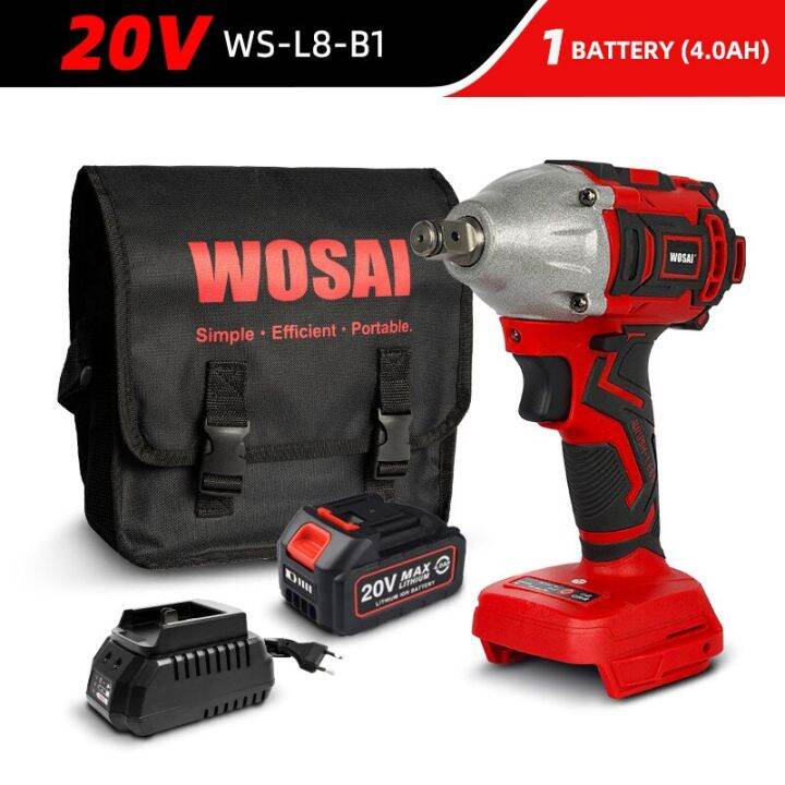 WOSAI MT Series Electric Impact Wrench Drill 20V Brushless Wrench Li