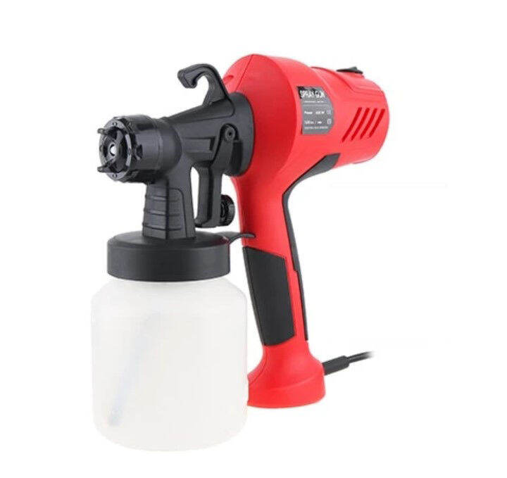 Electric Paint Sprayer Gun Three Nozzle Pattern W Container Ml