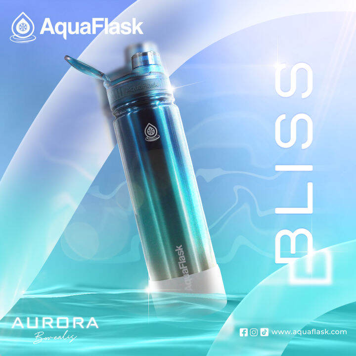 Aquaflask Aurora Borealis Bliss 22oz 32oz 40oz Limited Edition Water