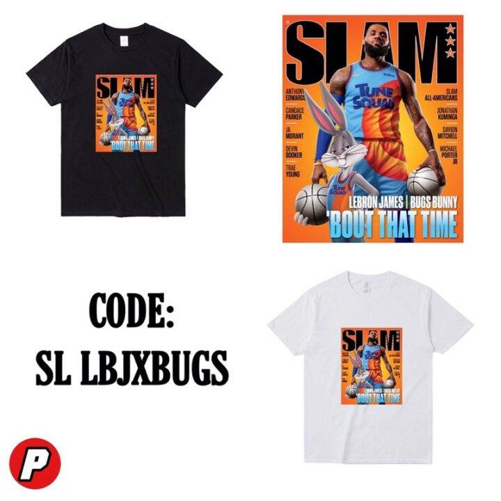 Slam Lebron James X Bugs Bunny T Shirt Shirt Slam Magazine Spacejam