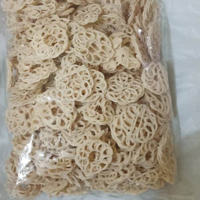 Krupuk Bawang Putih Mentah Besar Krupuk Mawar Putih Mentah Kerupuk