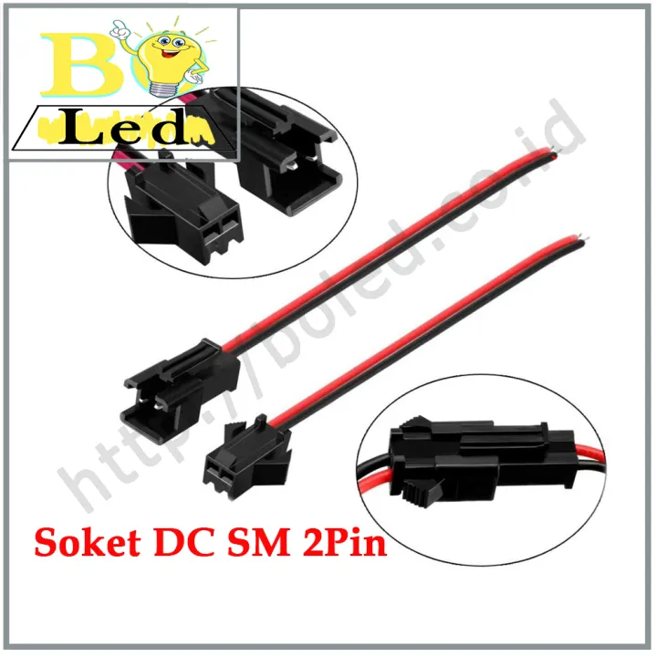 Kabel Soket Cowok Cewek Pin Soket Pin Kabel Soket Dc Sm Pin