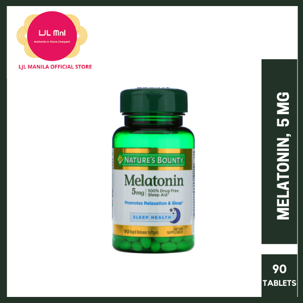 Nature S Bounty Melatonin 5 Mg 90 Rapid Release Softgels Lazada PH