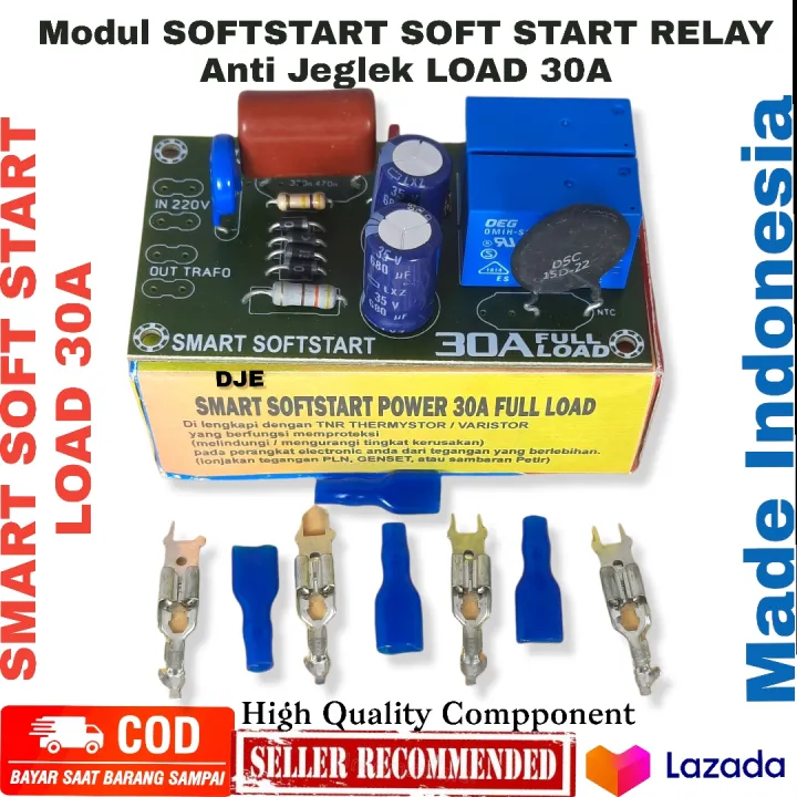 Modul SOFTSTART SOFT START RELAY Anti Jeglek LOAD 30A Lazada Indonesia