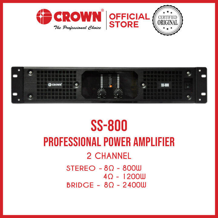 Crown Ss Power Amplifier W Lazada Ph