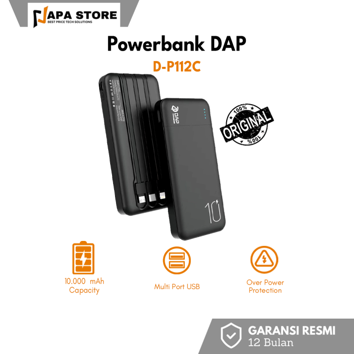 Powerbank Dap Mah D P C A Dual Input Port Type C Micro Usb