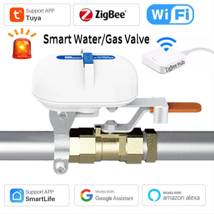 Tuya Smart Home WiFi Zigbee Water Valve Faucet Garden Sprinkler