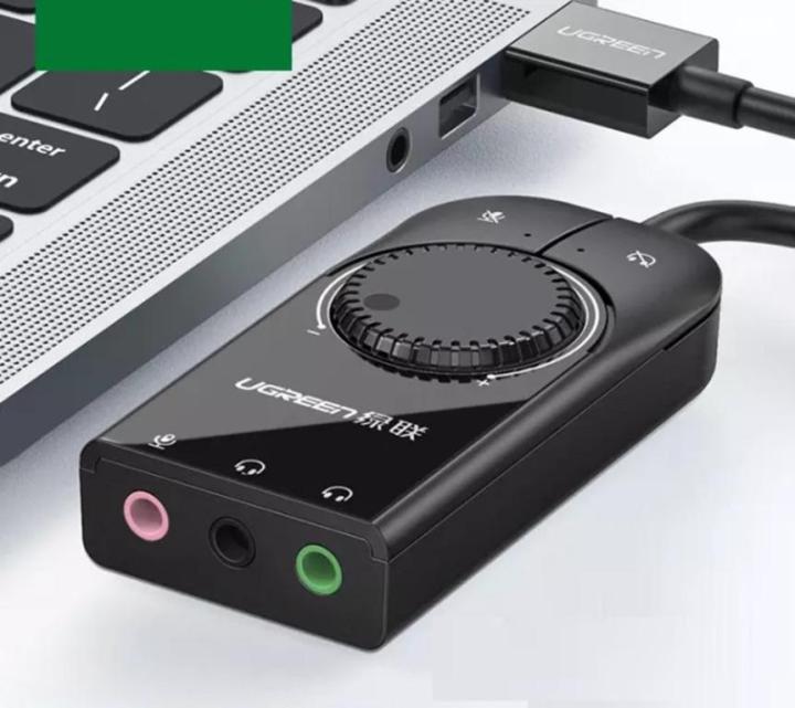 Ugreen Sound Card USB Audio Interface External 3 5mm 3 5 Mm Mic Audio