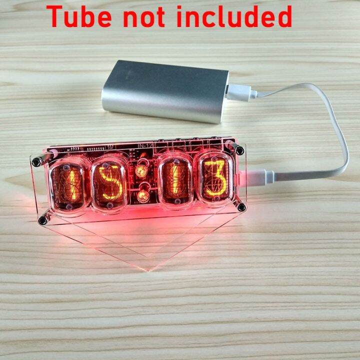 IN 12 Glow Tube Clock 4 Bit Integrated IN12 Glow Tube Time Clock Seven