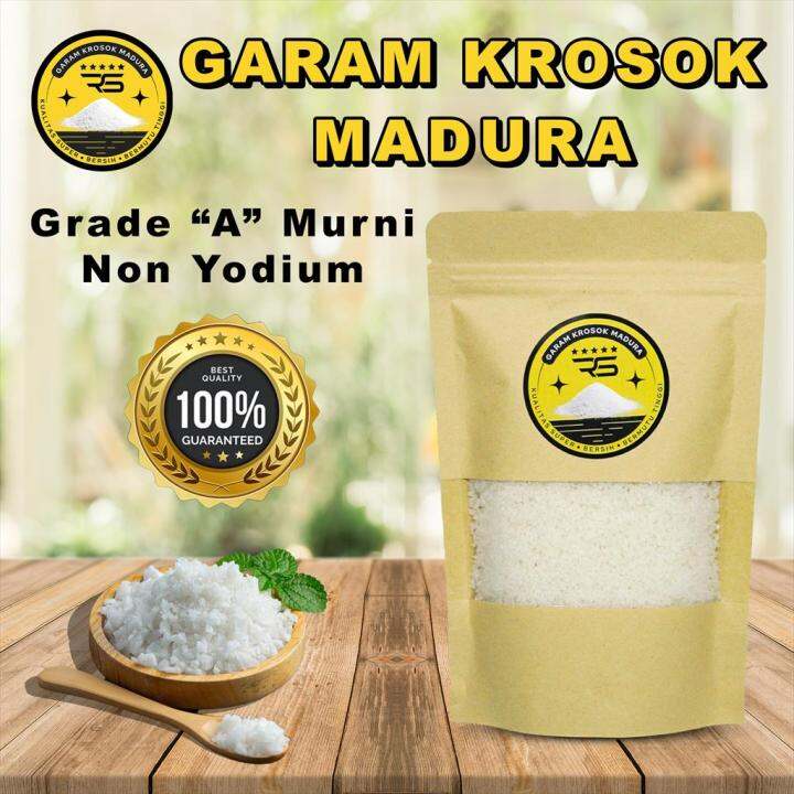 Garam Krosok Madura Murni Nacl Garem Kasar Ikan Laut Super Salt Terapi