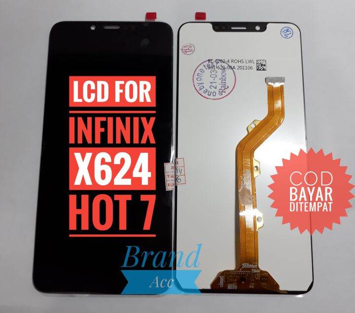 LCD TOUCHSCREEN INFINIX X624 HOT 7 FULLSET TOUCHSCREEN OLED 2