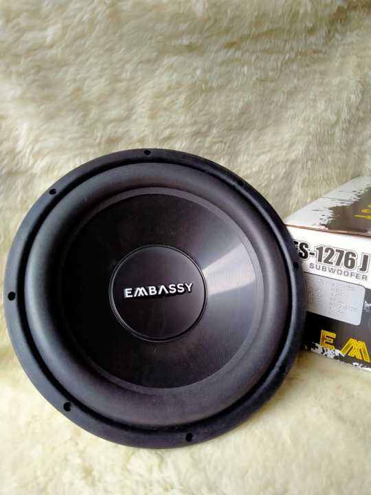 Subwoofer Embassy ES 1276 J Subwoofer 12 Inch Lazada Indonesia