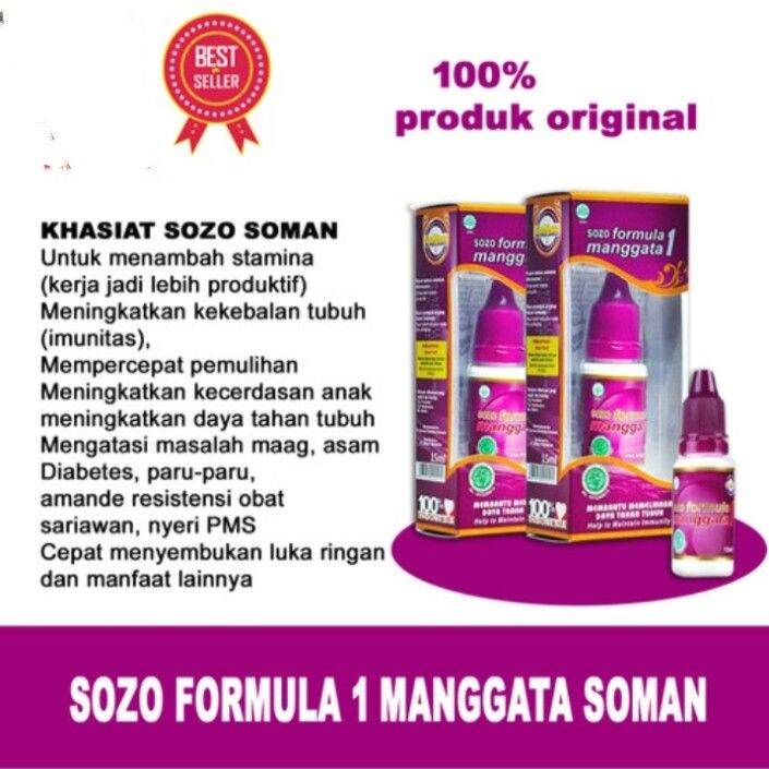 SOMAN Obat Herbal Sozo Formula MANGGATA 1 Asli Original Obat Segala