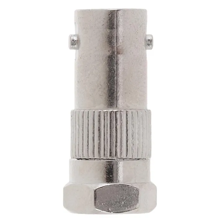 Pcs Bnc Female To F Type Male Rf Coaxial Cable Connector Metal Adapter