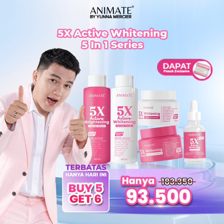 Animate 5x Active Whitening Series 5in1 Lazada Indonesia