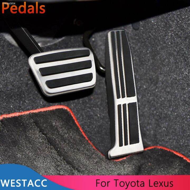 Stainless Steel Car Pedals Accelerator Gas Brake Pedal Cover For