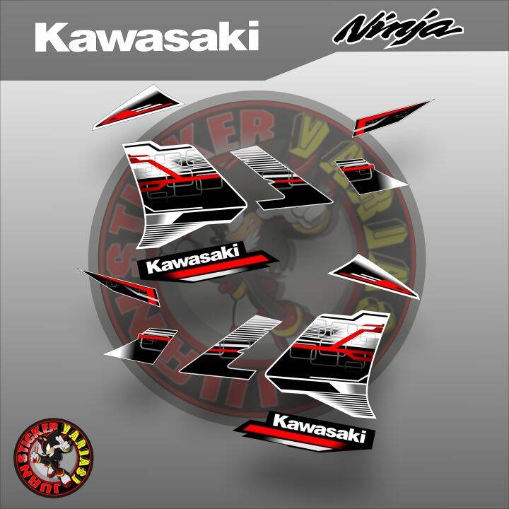 STIKER STRIPING NINJA 250 FI VARIASI STICKER LIS MOTOR KAWASAKI NINJA