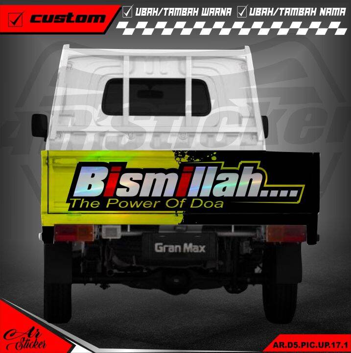 Sticker Pintu Belakang Pick Up L300 TSS Mega Carry Futura Grandmax