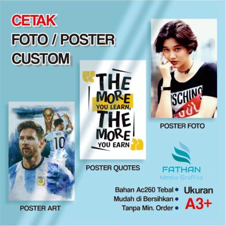 BISA COD CETAK POSTER A3 CETAK FOTO A3 CETAK ARTCARTON A3