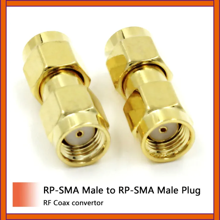 1pc RP SMA Male Plug To RP SMA Plug Female Pin RF Coax Adapter Coupler