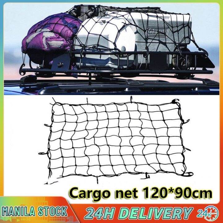 Heavy Duty Bungee Cargo Net Grid Mesh Roof Rack Interior Ceiling For