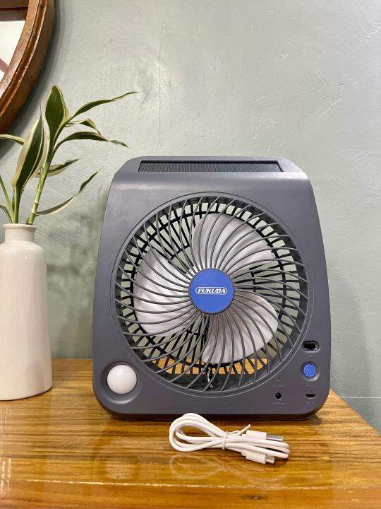 Portable Electric Fan Rechargeable Box Fan 7 Inches Cooling Electric