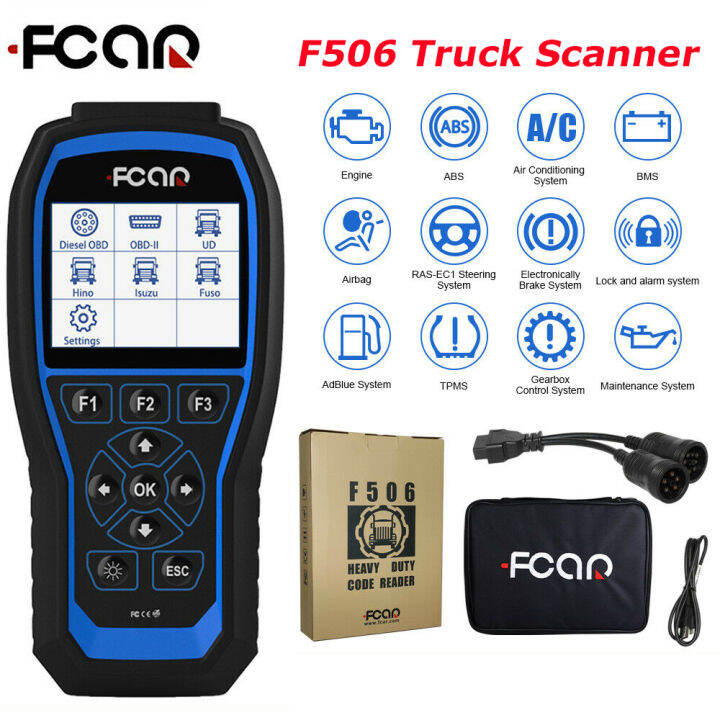 Fcar F Heavy Duty Truck Obd Scanner Professional Code Reader Car