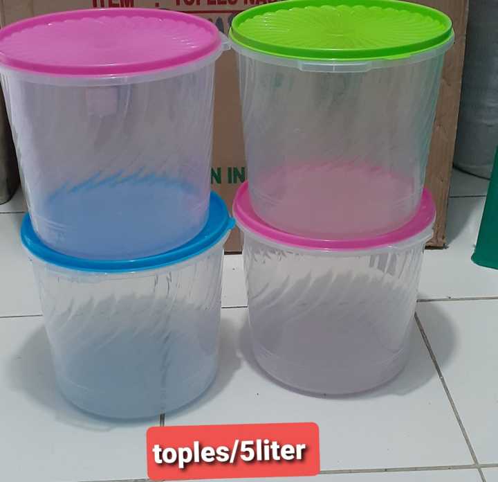 Toples Krupuk Plastik Liter Tempat Kerupuk Sealware Food Containe