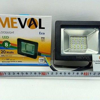 Lampu LED Sorot MEVAL 20w LED Flood Light MEVAL 20 WATT GARANSI 1 TAHUN