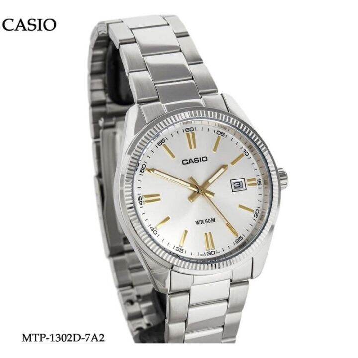 Casio Enticer Mtp D A Men S Analog Quartz Steel Mtp D A