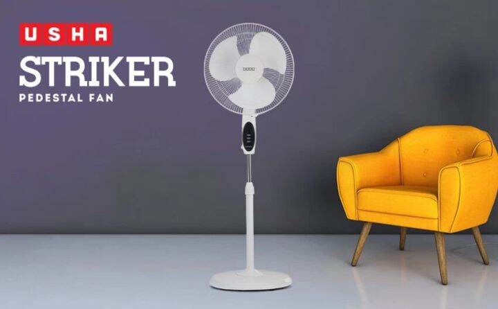 Usha Striker Hi Speed 400 Mm 3 Blade Stand Pedestal Fan Lazada