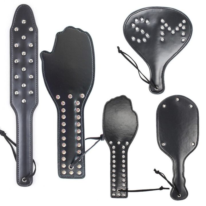 Leather Palm Clap Spanking Paddle Whips Fetish Slave Bdsm Spank Flogger