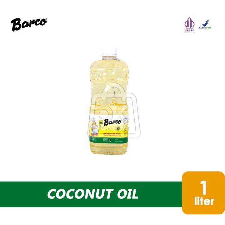 Botol 1 Liter Minyak Goreng Kelapa BARCO Coconut Cooking Oil Lazada