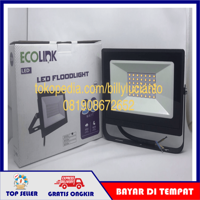 Ecolink Floodlight LED Lampu Sorot 30W 30 Watt By Signify Philips 30 W