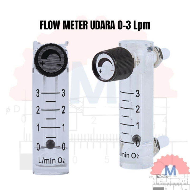 Flowmeter Oksigen Lpm Flow Meter Rotameter Udara Gas Lazada Indonesia