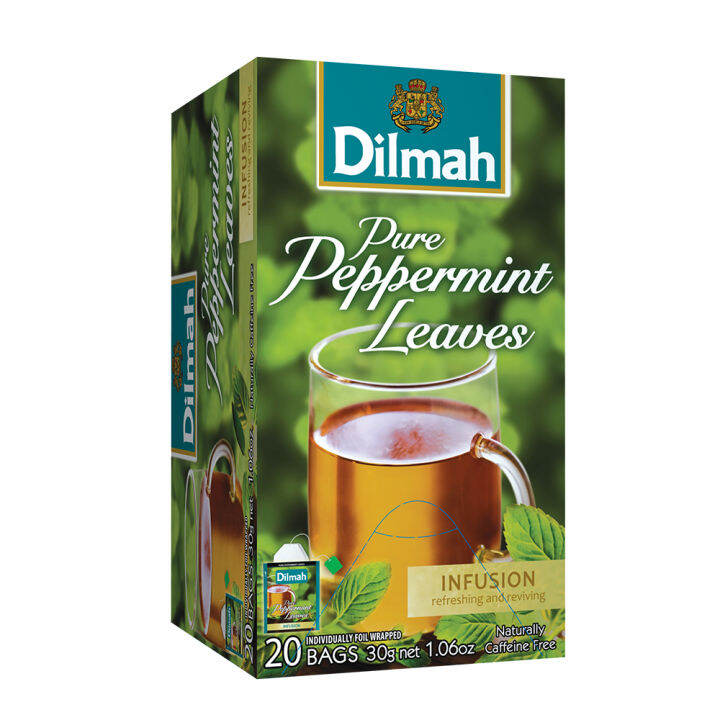 Dilmah Pure Peppermint Leaves Tea Teh Celup Foil Envelope S