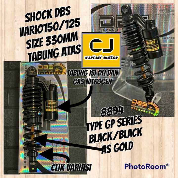 Shock DBS 8894 GP Series As Gold Full Black Shockbreaker Matic Tabung