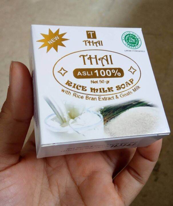 Bpom Thai Rice Milk Soap Gr Sabun Beras Susu Thai Original Lazada