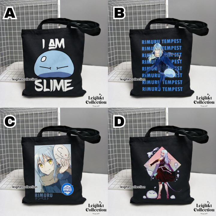 Leighkt Tensura Rimuru Slime Kawaii Anime Tote Bag Canvas Katsa Part