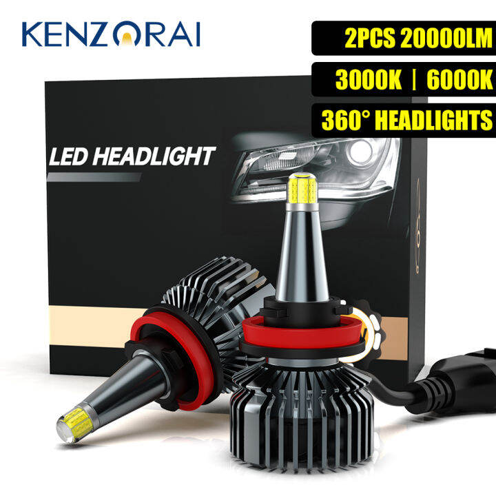 H7 LED 20000LM 360 หลอดไฟหนารถ H1 H11 H8 H3 9005 HB3 9006 HB4 9012