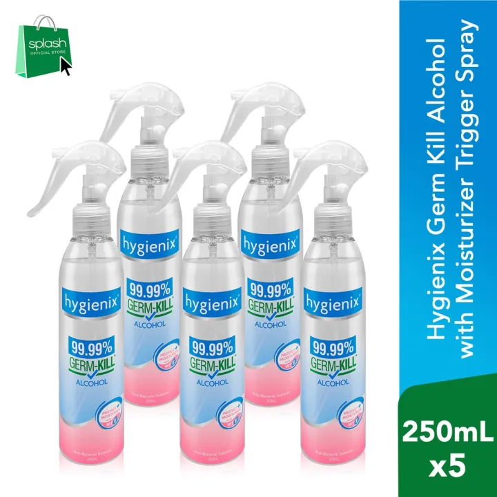 Hygienix Germ Kill Alcohol With Moisturizer Trigger Spray 250ml Set Of