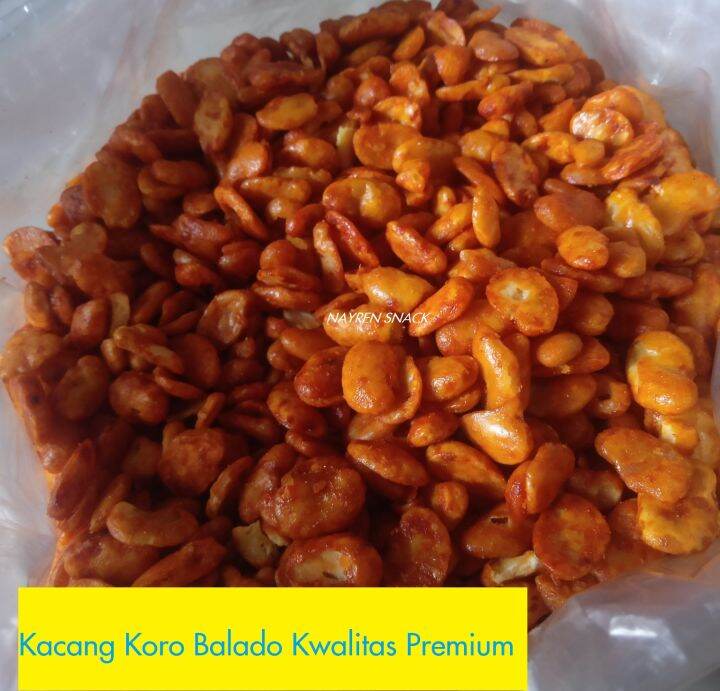 KACANG KORO BALADO 1 KG KACANG KORO PEDAS MAKANAN RINGAN CAMILAN