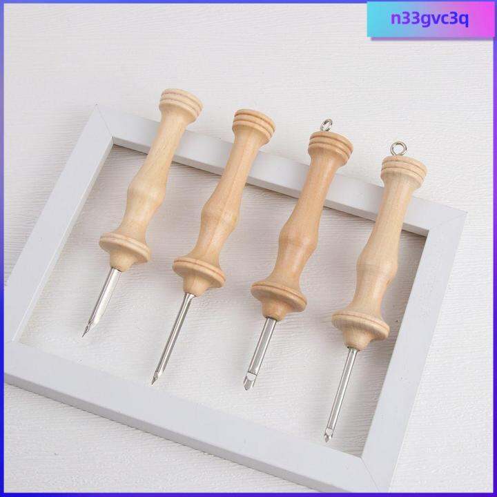 N Gvc Q Home And Garden Handmade Wooden Handle Sewing Accessories